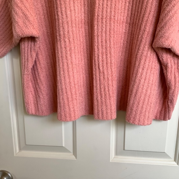 Barefoot Dreams CozyChic Lite Ribbed Shrug Cardi Coral SZ L/XL - Picture 6 of 15